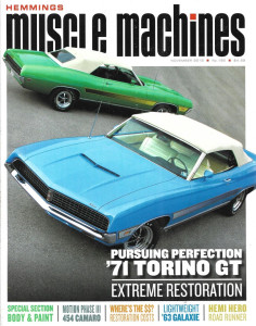 HEMMINGS MUSCLE MACHINES 2019 NOV - GALAXIE, TORINO GT, MOTION III CAMARO, RR